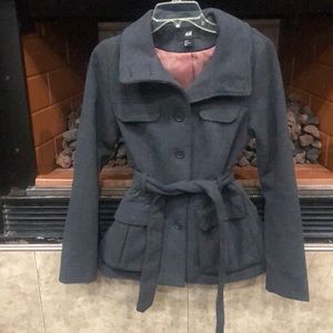 H&M Women’s Grey Peacoat